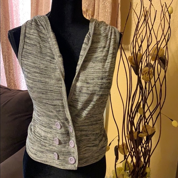 Sweaters - Super cute sleeveless cardigan with a hoodie! Sweaters - Super cute sleeveless cardigan with a hoodie!